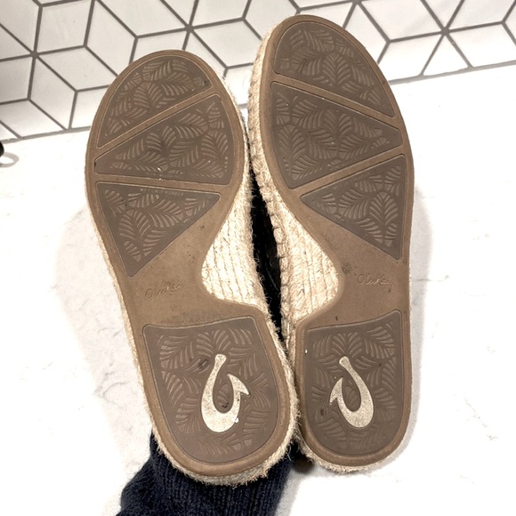 OluKai Espadrille Mules Slides Kaula Olu Ili Poi - Picture 6 of 8